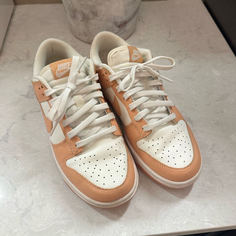 Nike Cream and Tan Low-Top Sneakers